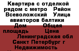 Квартира с отделкой рядом с метро › Район ­ Всеволожский › Улица ­ авиаторов балтики › Дом ­ 11 › Общая площадь ­ 35 › Цена ­ 2 800 000 - Ленинградская обл., Санкт-Петербург г. Недвижимость » Квартиры продажа   